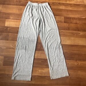 Aritzia Heather Gray Ribbed Luxe Lounge Pants
